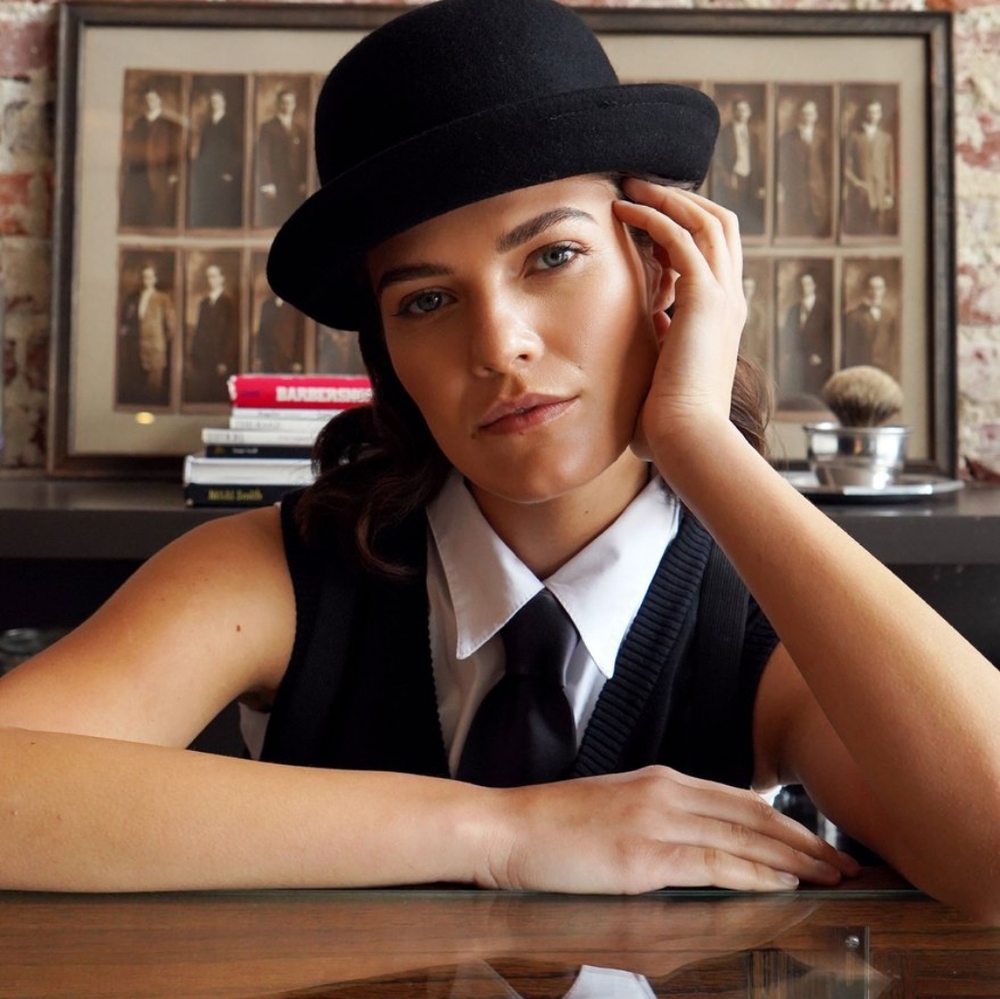 Retro Style Black Wool Bowler Hat